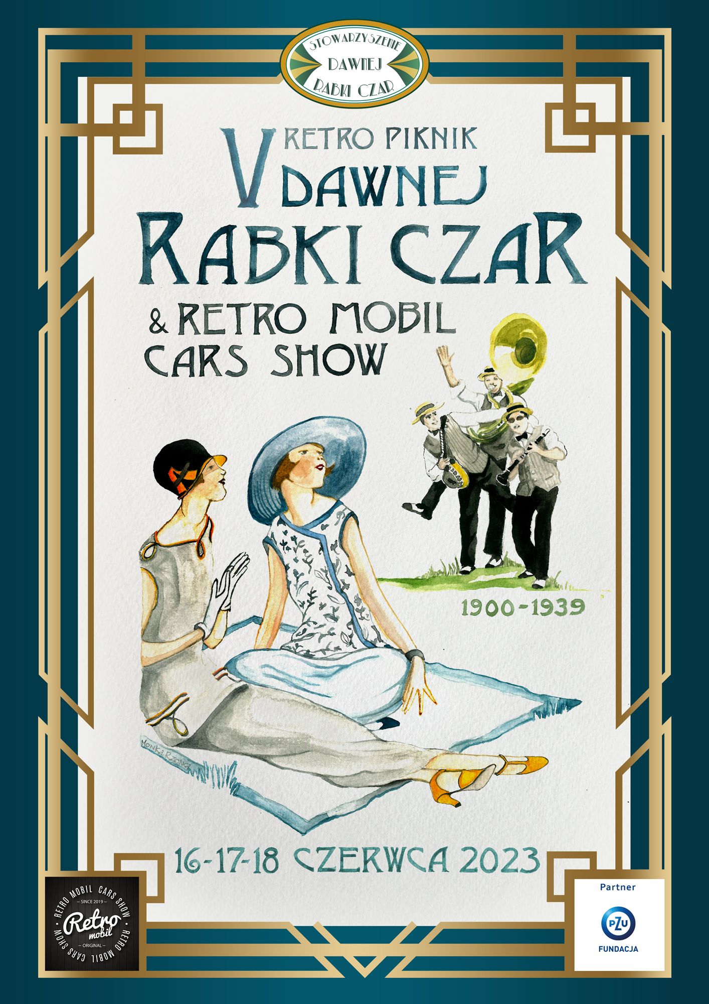 V Retro Piknik DAWNEJ RABKI CZAR 2023 & RETRO MOBIL CARS SHOW DRC-2023-plakat36